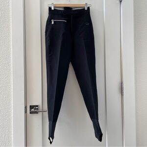 Bogner Vintage Ski Pants Black With Stirrups Women’s Size 8